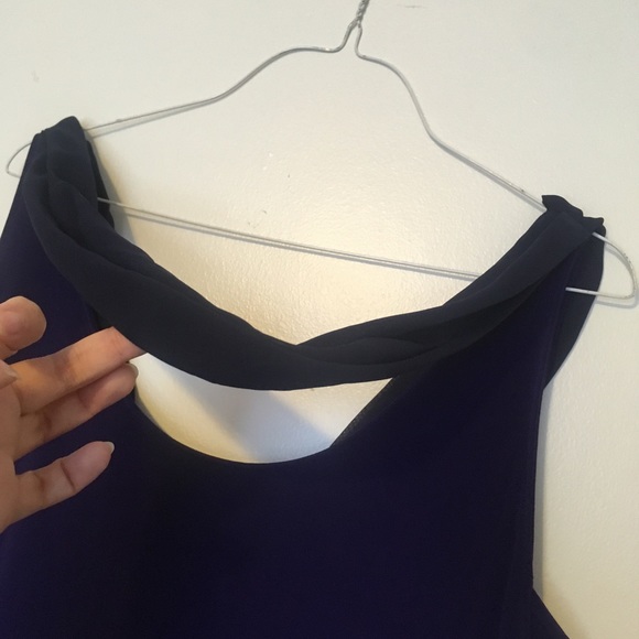 NWT Tahari Deep Purple Long Dress - Picture 3 of 12